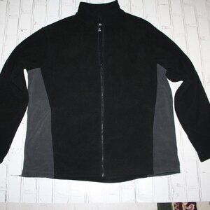 Men's Ranger by RZ outdoors Black and gray fleece zipper sweater size Large